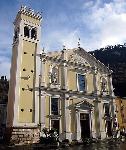 La Chiesa di Santa Maria Assunta a Garda, in provincia di Verona, dove sono stati celebrati i funerali di Alessandra Maffezzoli