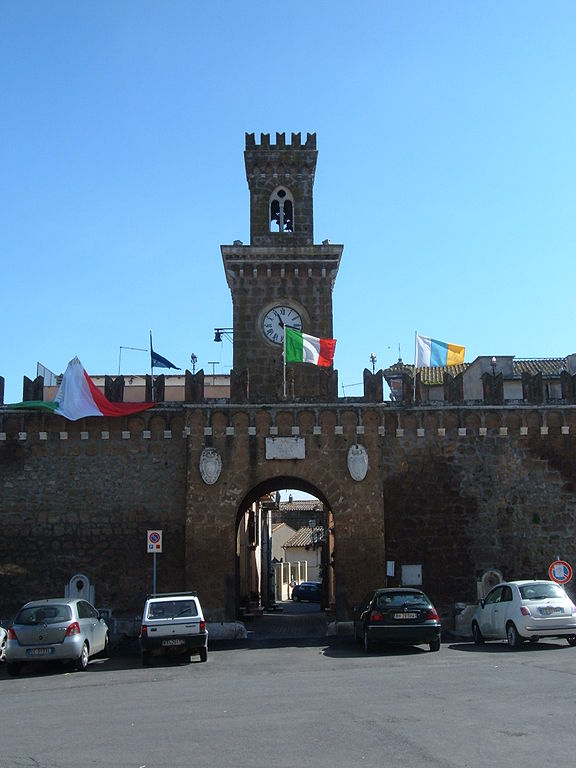 La Torre dell'Orologio a Castel Sant'Elia in provincia di Viterbo