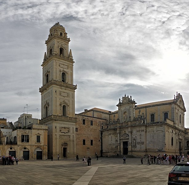 La Cattedrale di S.Maria Assunta, il Duomo di Lecce, dove sono stati celebrati i funerali di Daniele De Santis