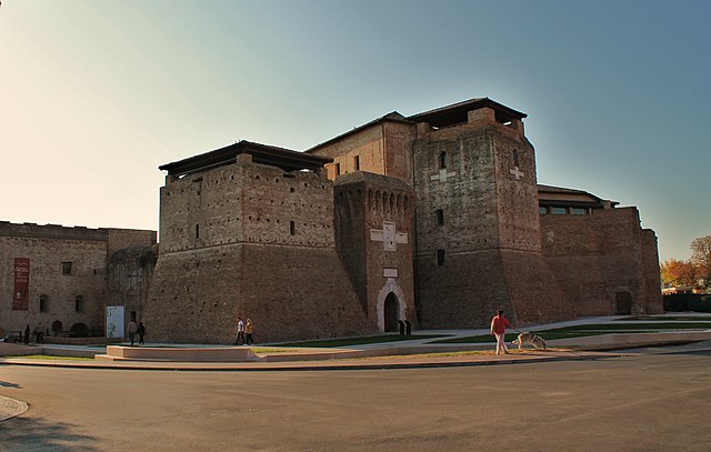 Uno scorcio di Castel Sismondo, Rocca Malatestiana, a Rimini