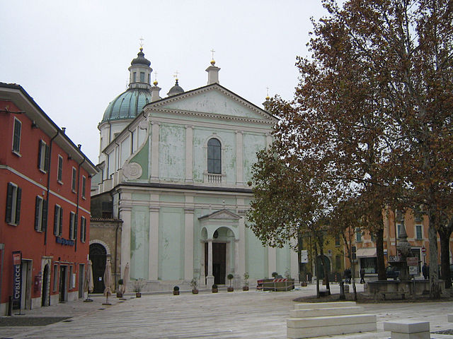 Uno scorcio della Basilica di San Luigi Gonzaga a Castiglione delle Stiviere in provincia di Mantova
