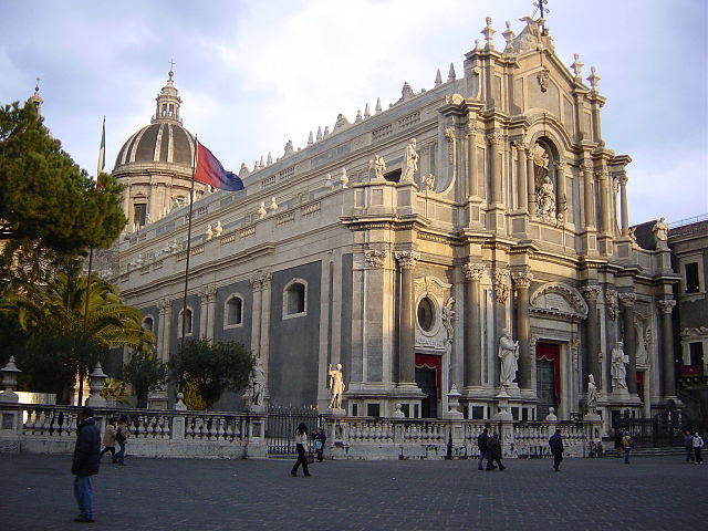 La Basilica Cattedrale di Sant'Agata, Duomo di Catania, dove sono stati celebrati i funerali della piccola Elena