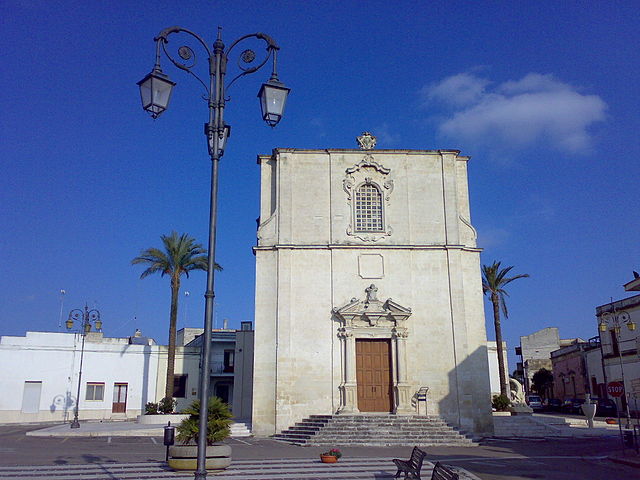 La Chiesa della Presentazione del Signore in Piazza Sant'Antonio a Borgagne, frazione di Melendugno in provincia di Lecce