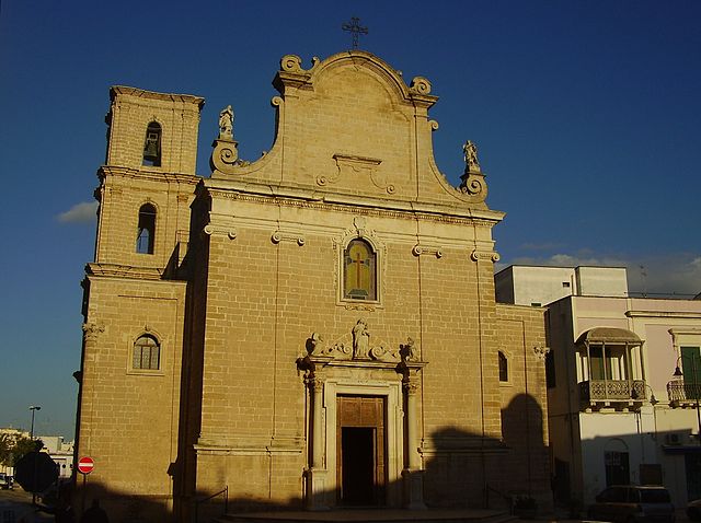 La Chiesa di Sant'Andrea Apostolo a Novoli, in provincia di Lecce, dove sono stati celebrati i funerali di Donatella Miccoli