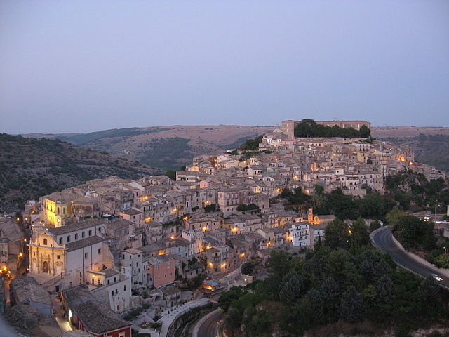 Uno scorcio panoramico di Ragusa in Sicilia