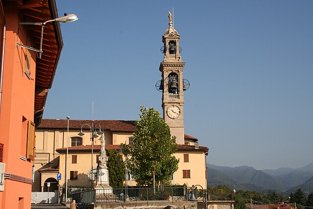 Uno scorcio di Brembate di Sopra in provincia di Bergamo
