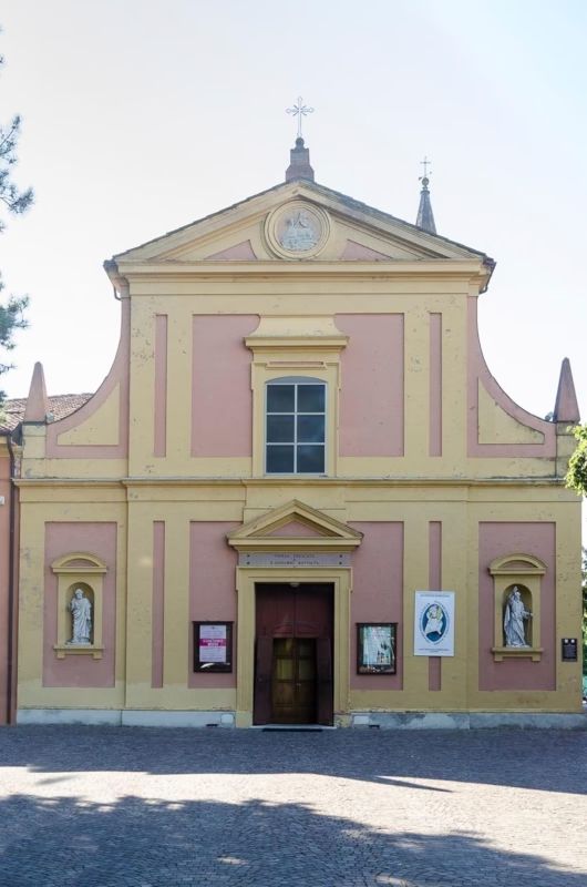 La Chiesa di San Giovanni Battista a Trebbo di Reno, frazione di Castel Maggiore, dove sono stati celebrati i funerali di Adriana Mazzanti