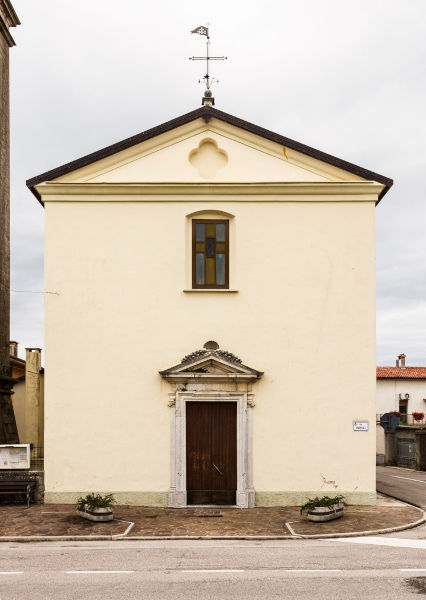 Uno scorcio della Chiesa dei Santi Angeli Custodi di Vidulis di Dignano, paese d'origine di Nadia Orlando