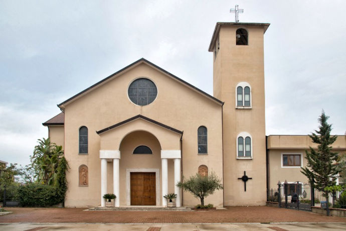 Uno scorcio della Chiesa dei Santi Giuseppe e Vito a Montecorvino Pugliano in provincia di Salerno