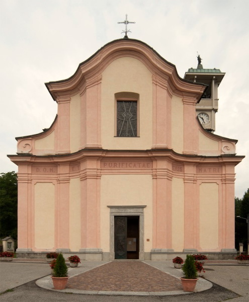La Chiesa della Purificazione di Maria Vergine a Mesenzana in provincia di Varese dove sono stati celebrati i funerali di Giada e Alessio