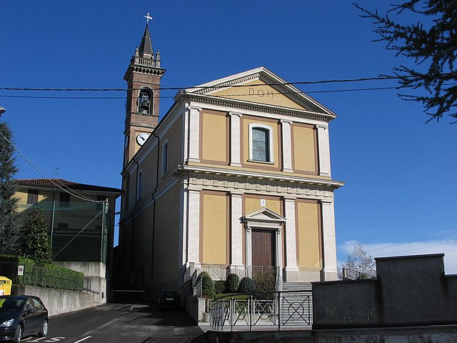 Uno scorcio della Chiesa di Santa Maria Assunta e San Rocco a Filago in provincia di Bergamo