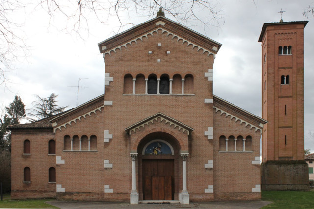 Uno scorcio della Chiesa di San Donnino nel quartiere omonimo di Modena