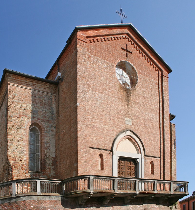 Uno scorcio della Chiesa di San Secondo a Govone, in provincia di Cuneo, dove sono stati celebrati i funerali di Elena Ceste