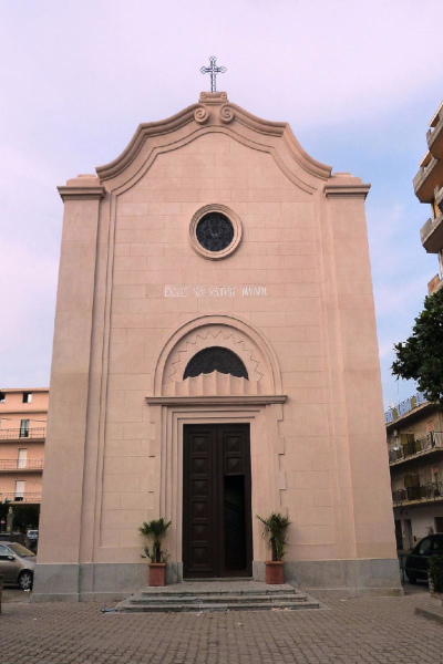 Foto della Chiesa del Santissimo Salvatore a Montebello Jonico in provincia di Reggio Calabria dove si sono svolti i funerali di Concetta Liuzzo