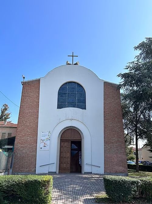 Uno scorcio della Chiesa parrocchiale di San Pio X nel quartiere del Barco a Ferrara