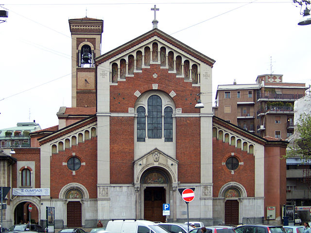 La Chiesa di San Pietro in Sala a Milano dove sono stati celebrati i funerali della piccola Edith