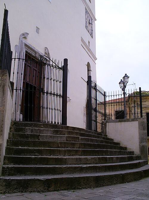Uno scorcio della Chiesa di San Giovanni Battista a Monte San Biagio in provincia di Latina, dove sono stati celebrati i funerali di Aurora Livoli
