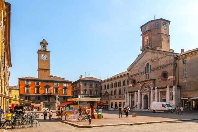 Uno scorcio di Piazza del Duomo a Reggio Emilia