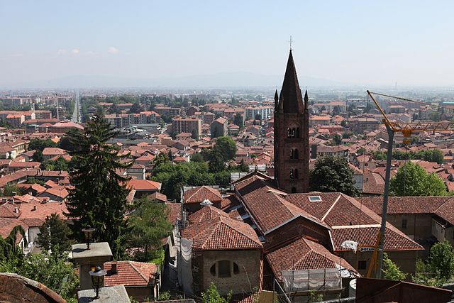 Uno scorcio panoramico di Rivoli in provincia di Torino