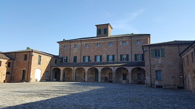 Uno scorcio di Villa Torlonia, una delle residenze del poeta Giovanni Pascoli a San Mauro Pascoli in provincia di Forlì-Cesena